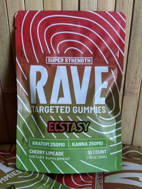Rave Ecstasy Kratom & Kanna Gummies